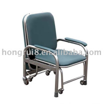 Stainless steel leather accompanying Chair with armrests